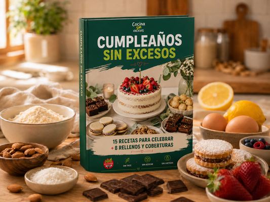 Cumpleaños sin exceso - 23 recetas para celebrar sin gluten, sin azúcar y sin lácteos